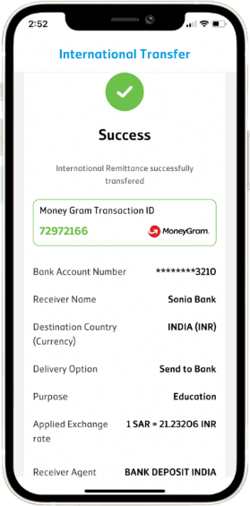 International Transfer In Mobily Pay App 5